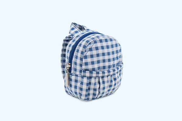 Miniature (Backpack) - Blue Checks