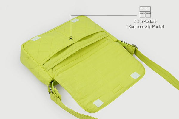 Multi Pocket Sling Bag - Avocado