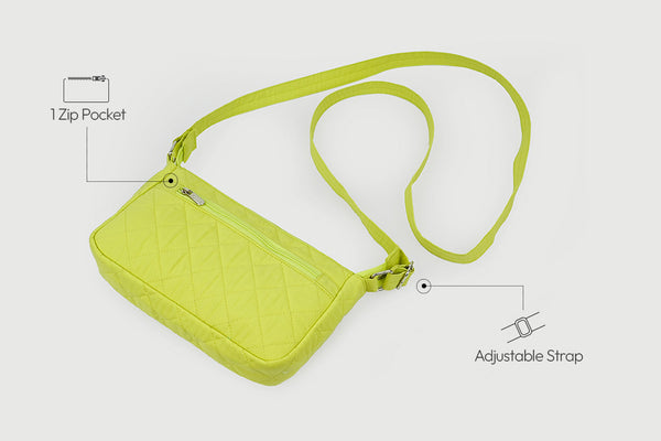 Multi Pocket Sling Bag - Avocado