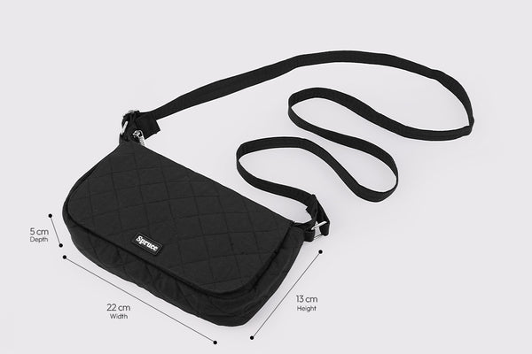 Multi Pocket Sling Bag - Charcoal
