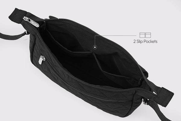 Multi Pocket Sling Bag - Charcoal