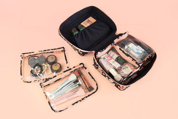 Multipurpose Pouch (4D) - Peach Petals