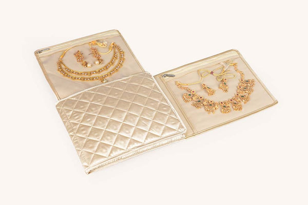 Jewellery Organiser (4 Flap) - Oatmeal
