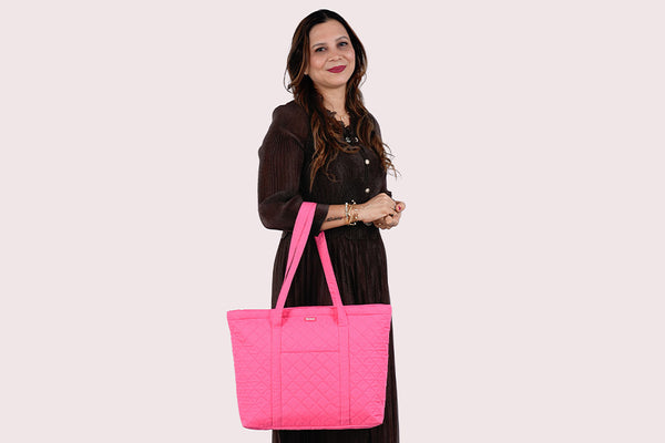 Office Tote Bag - Rose milk