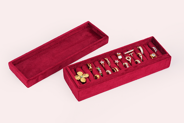 Ring box (small) - Maroon