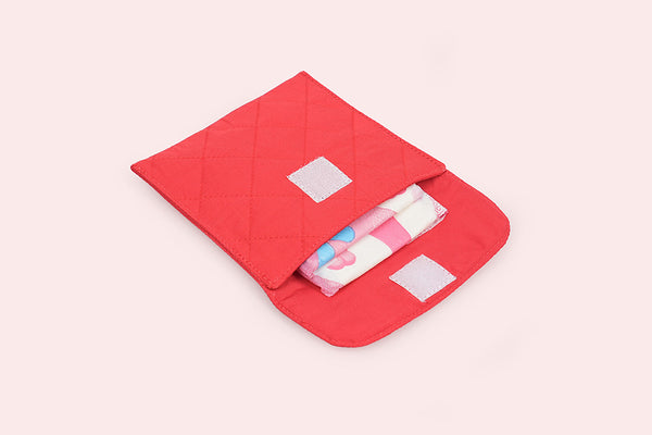 Sanitary Napkin Pouch - Scarlet