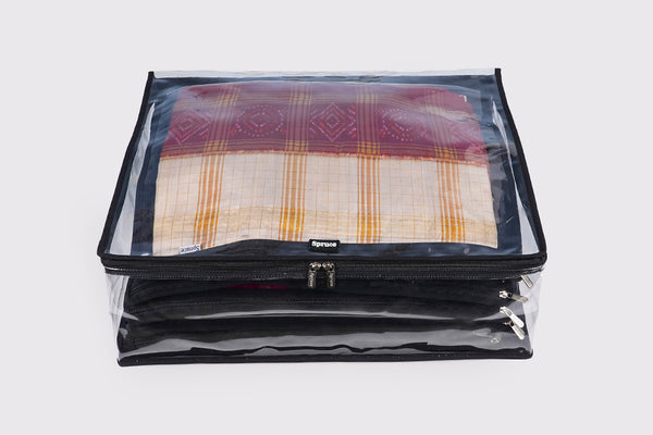 Saree/ Dress Cover (6 Sleeves) – Charcoal