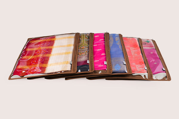 Saree/ Dress Cover (6 Sleeves) – Chocolate