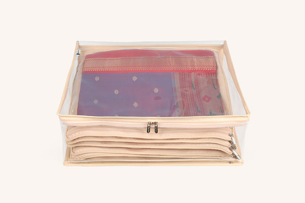 Saree/ Dress Cover (6 Sleeves) – Sand