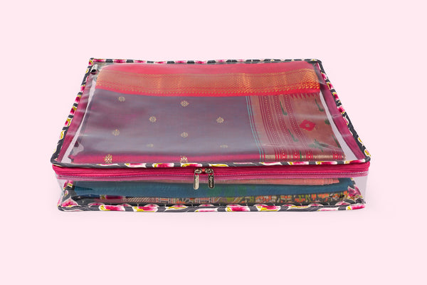 Saree/ Dress Cover (Medium) – Purple Bloom