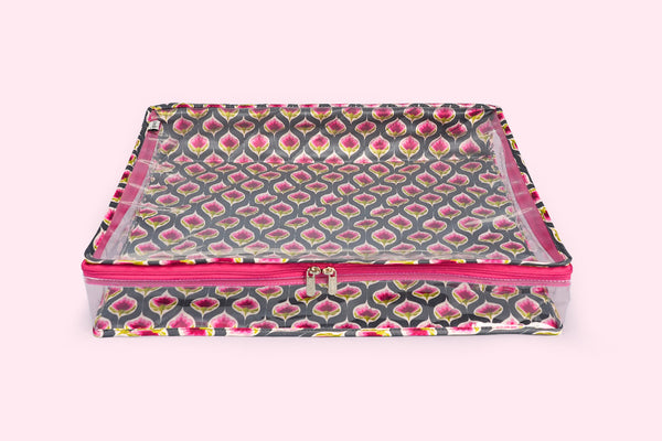 Saree/ Dress Cover (Medium) – Purple Bloom