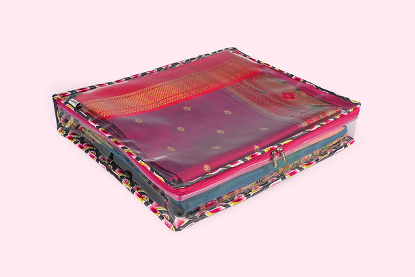 Saree/ Dress Cover (Medium) – Purple Bloom