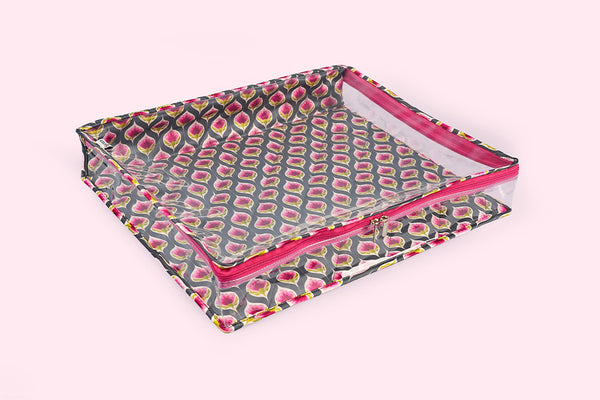 Saree/ Dress Cover (Medium) – Purple Bloom