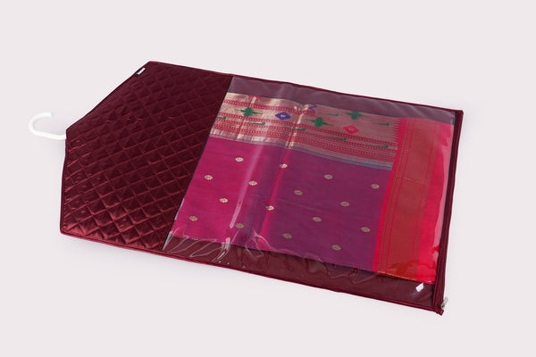 Saree/Dress Organiser (Hanging) - Crimson