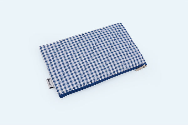 Simple Pouch - Blue checks
