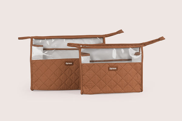 Single Zip (Set of 2) - Chocolate