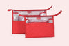 Single Zip (Set of 2) - Scarlet