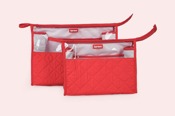 Single Zip (Set of 2) - Scarlet