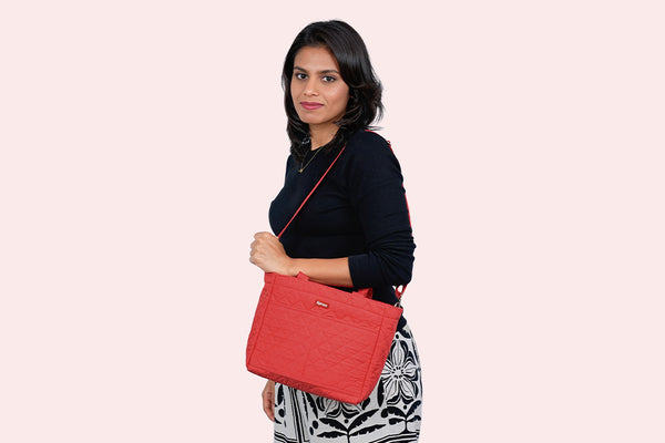 Sling Bag (2 Pocket) - Scarlet