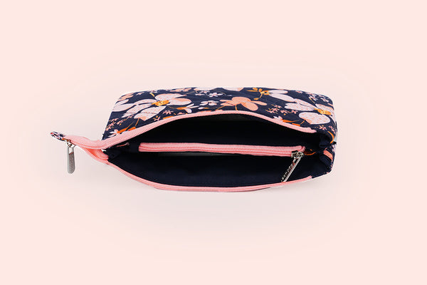 Small Pouch - 2 in 1 (Peach Petals)