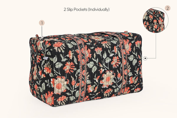 Small Travel Duffel Bag - Coral Dust