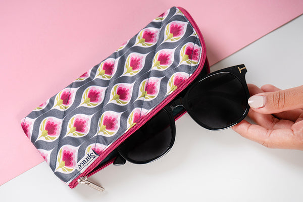 Sunglass Case - Purple Bloom