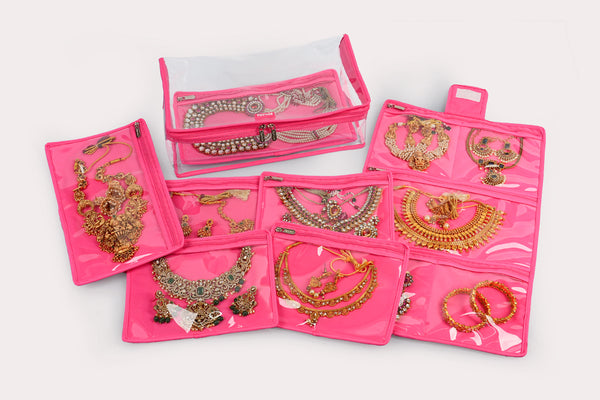 Transparent Jewellery Organiser - Rose milk