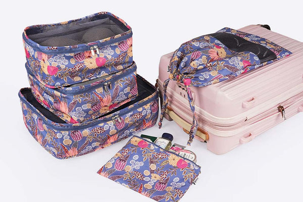 Travel Packing Cubes (Set of 5) - Wildflower