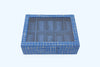 Watch Box – Blue Woven (10 Partition)