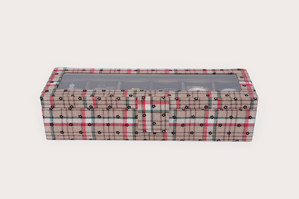 Watch Box – Checks (6 Partition)