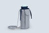Water Bottle Sling Bag - Blue Checks