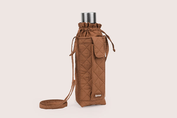Water Bottle Sling Bag - Chocolate