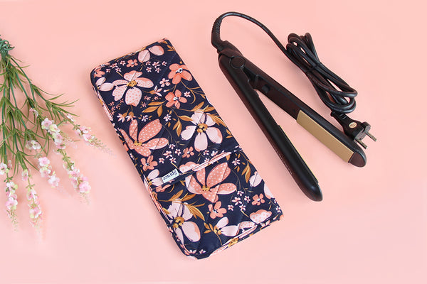 Curling and Flat Iron Cover – Peach Petals