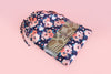 Drawstring Shoe Bag - Blue Garden