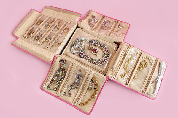 Jewellery Organiser - Big (BJ4) Purple Bloom