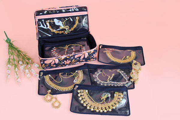 Jewellery Organiser (5P) - Peach Petals