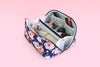 Multipurpose Pouch (Cross Zip) - Blue Garden