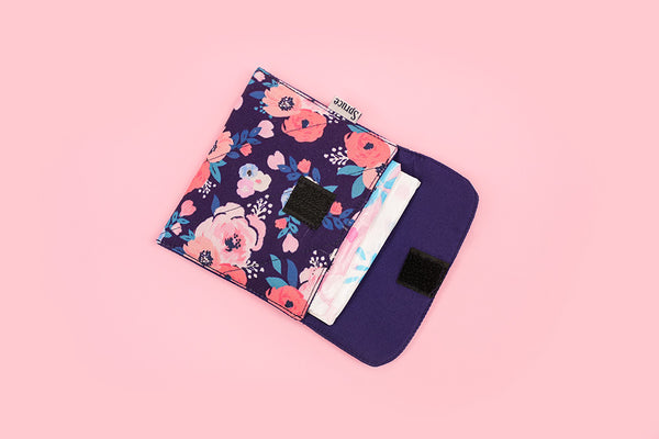 Sanitary Napkin Pouch - Blue Garden