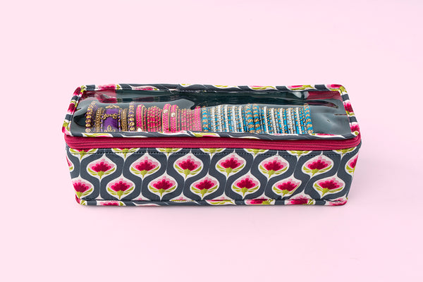 Bangle Watch Organiser – Purple Bloom (1R)