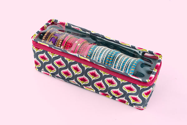 Bangle Watch Organiser – Purple Bloom (1R)