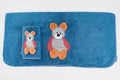 Bear Towel Napkin Set - Blue