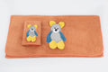 Bear Towel Napkin Set - Orange