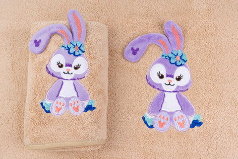 Bunny Towel Napkin Set - Beige