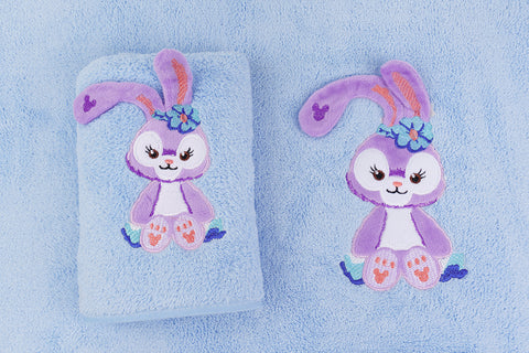 Bunny Towel Napkin Set - Blue