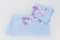 Bunny Towel Napkin Set - Blue