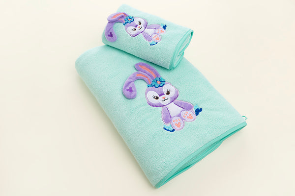 Bunny Towel Napkin Set - Green
