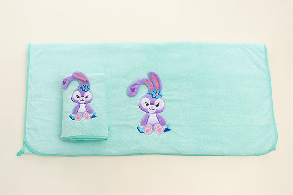 Bunny Towel Napkin Set - Green