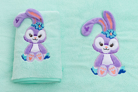 Bunny Towel Napkin Set - Green