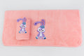 Bunny Towel Napkin Set - Peach