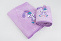 Bunny Towel Napkin Set - Purple